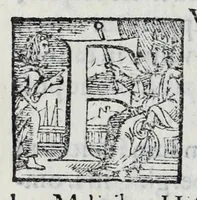 An illustration from Statvti, capitoli, et constitvtioni dell'Ordine de' cavalieri di santo Stefano, fondato & dotato dall'illustr. & eccell. s. Cosimo Medici, duca II. di Fiorenza, e di Siena, riformati dal sereniss. don Ferdinando Medici, terzo gran duca di Toscana, & gran maestro di detto Ordine. Et approuati, & publicati nel Capitolo generale di detto Ordine, l'anno M D XC. Con le facultà, indulti, & priuilegij concessi dalla Santità di Papa Pio IIII. & da N.S. Sisto Papa V. & dal suddetto fondatore. Con la tauola copiosissima delle materie, e capitoli (1595)