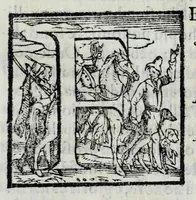 An illustration from Statvti, capitoli, et constitvtioni dell'Ordine de' cavalieri di santo Stefano, fondato & dotato dall'illustr. & eccell. s. Cosimo Medici, duca II. di Fiorenza, e di Siena, riformati dal sereniss. don Ferdinando Medici, terzo gran duca di Toscana, & gran maestro di detto Ordine. Et approuati, & publicati nel Capitolo generale di detto Ordine, l'anno M D XC. Con le facultà, indulti, & priuilegij concessi dalla Santità di Papa Pio IIII. & da N.S. Sisto Papa V. & dal suddetto fondatore. Con la tauola copiosissima delle materie, e capitoli (1595)