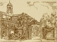 An illustration from Stephen Daye and his successors; the establishment of a printing plant in what was formerly British North America and the development of the art of printing at the University Press, of Cambridge, Massachusetts. 1639-1921 (1921)