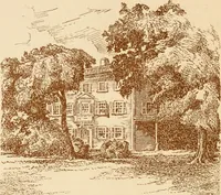 An illustration from Stephen Daye and his successors, the establishment of a printing plant in what was formerly British North America and the development of the art of printing at the University Press of Cambridge, Massachusetts, 1639-1921 (1921)