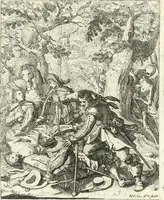 Picture 65 of 94 from Sterbensspiegel, das ist, Sonnenklare Vorstellung menschlicher Nichtigkeit durch alle Ständ und Geschlechter : vermitlest 60. dienstlicher Kupferblätteren, lehrzeicher Vberschrifften, und beweglicher zu vier stimmen aussgesetzter Todtengessängen (1650), leaf 118
