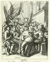 Picture 75 of 94 from Sterbensspiegel, das ist, Sonnenklare Vorstellung menschlicher Nichtigkeit durch alle Ständ und Geschlechter : vermitlest 60. dienstlicher Kupferblätteren, lehrzeicher Vberschrifften, und beweglicher zu vier stimmen aussgesetzter Todtengessängen (1650), leaf 131