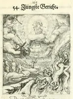 Picture 84 of 94 from Sterbensspiegel, das ist, Sonnenklare Vorstellung menschlicher Nichtigkeit durch alle Ständ und Geschlechter : vermitlest 60. dienstlicher Kupferblätteren, lehrzeicher Vberschrifften, und beweglicher zu vier stimmen aussgesetzter Todtengessängen (1650), leaf 143