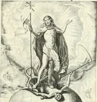 Picture 85 of 94 from Sterbensspiegel, das ist, Sonnenklare Vorstellung menschlicher Nichtigkeit durch alle Ständ und Geschlechter : vermitlest 60. dienstlicher Kupferblätteren, lehrzeicher Vberschrifften, und beweglicher zu vier stimmen aussgesetzter Todtengessängen (1650), leaf 144