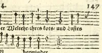 An illustration from Sterbensspiegel, das ist, Sonnenklare Vorstellung menschlicher Nichtigkeit durch alle Ständ und Geschlechter : vermitlest 60. dienstlicher Kupferblätteren, lehrzeicher Vberschrifften, und beweglicher zu vier stimmen aussgesetzter Todtengessängen (1650)