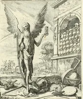 Picture 10 of 94 from Sterbensspiegel, das ist, Sonnenklare Vorstellung menschlicher Nichtigkeit durch alle Ständ und Geschlechter : vermitlest 60. dienstlicher Kupferblätteren, lehrzeicher Vberschrifften, und beweglicher zu vier stimmen aussgesetzter Todtengessängen (1650), leaf 38