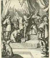 Picture 27 of 94 from Sterbensspiegel, das ist, Sonnenklare Vorstellung menschlicher Nichtigkeit durch alle Ständ und Geschlechter : vermitlest 60. dienstlicher Kupferblätteren, lehrzeicher Vberschrifften, und beweglicher zu vier stimmen aussgesetzter Todtengessängen (1650), leaf 62