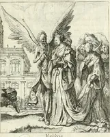 Picture 28 of 94 from Sterbensspiegel, das ist, Sonnenklare Vorstellung menschlicher Nichtigkeit durch alle Ständ und Geschlechter : vermitlest 60. dienstlicher Kupferblätteren, lehrzeicher Vberschrifften, und beweglicher zu vier stimmen aussgesetzter Todtengessängen (1650), leaf 64