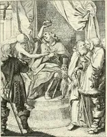 An illustration from Sterbensspiegel, das ist, Sonnenklare Vorstellung menschlicher Nichtigkeit durch alle Ständ und Geschlechter : vermitlest 60. dienstlicher Kupferblätteren, lehrzeicher Vberschrifften, und beweglicher zu vier stimmen aussgesetzter Todtengessängen (1650)