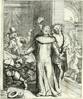 Picture 32 of 94 from Sterbensspiegel, das ist, Sonnenklare Vorstellung menschlicher Nichtigkeit durch alle Ständ und Geschlechter : vermitlest 60. dienstlicher Kupferblätteren, lehrzeicher Vberschrifften, und beweglicher zu vier stimmen aussgesetzter Todtengessängen (1650), leaf 70