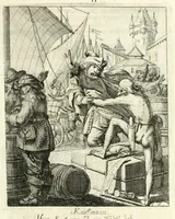 Picture 45 of 94 from Sterbensspiegel, das ist, Sonnenklare Vorstellung menschlicher Nichtigkeit durch alle Ständ und Geschlechter : vermitlest 60. dienstlicher Kupferblätteren, lehrzeicher Vberschrifften, und beweglicher zu vier stimmen aussgesetzter Todtengessängen (1650), leaf 91