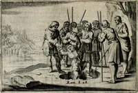 An illustration from Stichtelycke rymen, om te lesen ofte singhen. Onderscheyden in III deelen. Op nieuws over-sien en grootelijckx vermeerdert, oock de noten van druck-fauten ghecorrigeert, en verrijckt met vele copere figuren (1647)