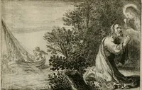 An illustration from Stichtelycke rymen, om te lesen ofte singhen. Onderscheyden in III deelen. Op nieuws over-sien en grootelijckx vermeerdert, oock de noten van druck-fauten ghecorrigeert, en verrijckt met vele copere figuren (1647)