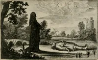 An illustration from Stichtelycke rymen, om te lesen ofte singhen. Onderscheyden in III deelen. Op nieuws over-sien en grootelijckx vermeerdert, oock de noten van druck-fauten ghecorrigeert, en verrijckt met vele copere figuren (1647)