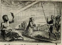 An illustration from Stichtelycke rymen, om te lesen ofte singhen. Onderscheyden in III deelen. Op nieuws over-sien en grootelijckx vermeerdert, oock de noten van druck-fauten ghecorrigeert, en verrijckt met vele copere figuren (1647)