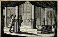 An illustration from Stichtelycke rymen, om te lesen ofte singhen. Onderscheyden in III deelen. Op nieuws over-sien en grootelijckx vermeerdert, oock de noten van druck-fauten ghecorrigeert, en verrijckt met vele copere figuren (1647)