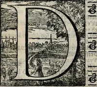 An illustration from Stichtelycke rymen, om te lesen ofte singhen. Onderscheyden in III deelen. Op nieuws over-sien en grootelijckx vermeerdert, oock de noten van druck-fauten ghecorrigeert, en verrijckt met vele copere figuren (1647)