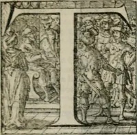 An illustration from Stichtelycke rymen, om te lesen ofte singhen. Onderscheyden in III deelen. Op nieuws over-sien en grootelijckx vermeerdert, oock de noten van druck-fauten ghecorrigeert, en verrijckt met vele copere figuren (1647)