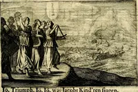 Picture 38 of 87 from Stichtelycke rymen, om te lesen ofte singhen. Onderscheyden in III deelen. Op nieuws over-sien en grootelijckx vermeerdert, oock de noten van druck-fauten ghecorrigeert, en verrijckt met vele copere figuren (1647), leaf 106
