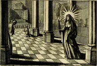 An illustration from Stichtelycke rymen, om te lesen ofte singhen. Onderscheyden in III deelen. Op nieuws over-sien en grootelijckx vermeerdert, oock de noten van druck-fauten ghecorrigeert, en verrijckt met vele copere figuren (1647)