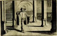 An illustration from Stichtelycke rymen, om te lesen ofte singhen. Onderscheyden in III deelen. Op nieuws over-sien en grootelijckx vermeerdert, oock de noten van druck-fauten ghecorrigeert, en verrijckt met vele copere figuren (1647)