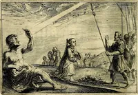 An illustration from Stichtelycke rymen, om te lesen ofte singhen. Onderscheyden in III deelen. Op nieuws over-sien en grootelijckx vermeerdert, oock de noten van druck-fauten ghecorrigeert, en verrijckt met vele copere figuren (1647)
