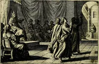 An illustration from Stichtelycke rymen, om te lesen ofte singhen. Onderscheyden in III deelen. Op nieuws over-sien en grootelijckx vermeerdert, oock de noten van druck-fauten ghecorrigeert, en verrijckt met vele copere figuren (1647)