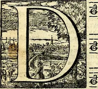 An illustration from Stichtelycke rymen, om te lesen ofte singhen. Onderscheyden in III deelen. Op nieuws over-sien en grootelijckx vermeerdert, oock de noten van druck-fauten ghecorrigeert, en verrijckt met vele copere figuren (1647)