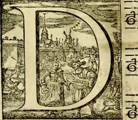 An illustration from Stichtelycke rymen, om te lesen ofte singhen. Onderscheyden in III deelen. Op nieuws over-sien en grootelijckx vermeerdert, oock de noten van druck-fauten ghecorrigeert, en verrijckt met vele copere figuren (1647)