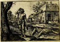 An illustration from Stichtelycke rymen, om te lesen ofte singhen. Onderscheyden in III deelen. Op nieuws over-sien en grootelijckx vermeerdert, oock de noten van druck-fauten ghecorrigeert, en verrijckt met vele copere figuren (1647)