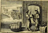 An illustration from Stichtelycke rymen, om te lesen ofte singhen. Onderscheyden in III deelen. Op nieuws over-sien en grootelijckx vermeerdert, oock de noten van druck-fauten ghecorrigeert, en verrijckt met vele copere figuren (1647)
