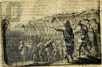 An illustration from Stichtelycke rymen, om te lesen ofte singhen. Onderscheyden in III deelen. Op nieuws over-sien en grootelijckx vermeerdert, oock de noten van druck-fauten ghecorrigeert, en verrijckt met vele copere figuren (1647)