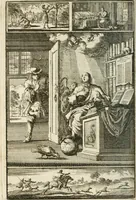An illustration from Stichtelyke rymen op verscheiden stoffen : waar van ontrent de helft nooit voor-deesen gedrukt zijn : hier in order gestelt in twee deelen (1700)