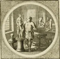 An illustration from Stichtelyke zinnebeelden : gepast of deugden en ondeugden, in LVII tafereelen vertoond (1767)