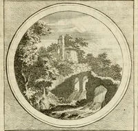 An illustration from Stichtelyke zinnebeelden : gepast of deugden en ondeugden, in LVII tafereelen vertoond (1767)