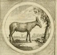 An illustration from Stichtelyke zinnebeelden : gepast of deugden en ondeugden, in LVII tafereelen vertoond (1767)