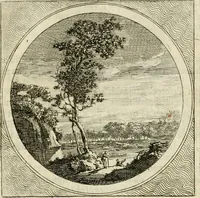 An illustration from Stichtelyke zinnebeelden : gepast of deugden en ondeugden, in LVII tafereelen vertoond (1767)