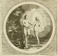 An illustration from Stichtelyke zinnebeelden : gepast of deugden en ondeugden, in LVII tafereelen vertoond (1767)