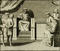 An illustration from Stichtelyke zinnebeelden, en Bybel-stoffen (1740)