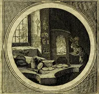 An illustration from Stichtelyke zinnebeelden, gepast op deugden en ondeugden (1767)