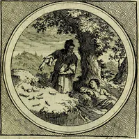 An illustration from Stichtelyke zinnebeelden, gepast op deugden en ondeugden (1767)