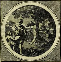 An illustration from Stichtelyke zinnebeelden, gepast op deugden en ondeugden (1767)