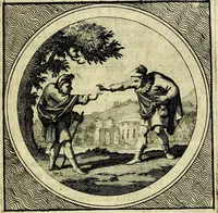 An illustration from Stichtelyke zinnebeelden, gepast op deugden en ondeugden (1767)