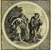 An illustration from Stichtelyke zinnebeelden, gepast op deugden en ondeugden (1767)