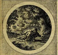 An illustration from Stichtelyke zinnebeelden gepast op deugden en ondeugden : in LVII tafereeelen vertoont (1723)