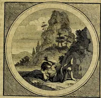 Picture 41 of 61 from Stichtelyke zinnebeelden gepast op deugden en ondeugden : in LVII tafereeelen vertoont (1723), leaf 182
