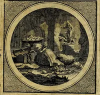 Picture 48 of 61 from Stichtelyke zinnebeelden gepast op deugden en ondeugden : in LVII tafereeelen vertoont (1723), leaf 210