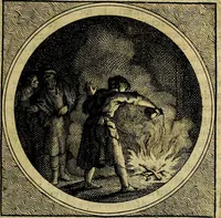 An illustration from Stichtelyke zinnebeelden gepast op deugden en ondeugden : in LVII tafereeelen vertoont (1723)