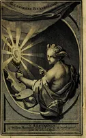 Picture 1 of 61 from Stichtelyke zinnebeelden gepast op deugden en ondeugden : in LVII tafereeelen vertoont (1723), leaf 6
