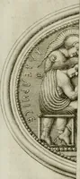 An illustration from Storia antiquaria etrusca : del principio e de' progressi fatti finora nello studio sopra l'antichità etrusche scritte e figurate : divisa in due parti, colla difesa dell' alfabeto degli antichi Toscani pubblicato nel MDCCXXXVIII dall' autore del Museo etrusco [i.e. Scipione Maffei] : col XII tavole e figure (1749)